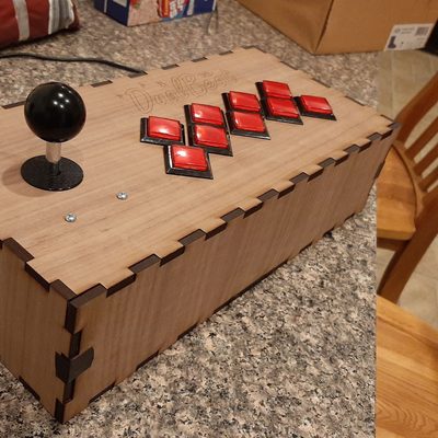 Working fightstick & rhythm game controller called the "DualBeat" (3 photos)